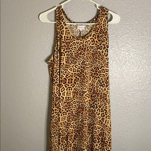 Lularoe leopard tank Dani maxi dress